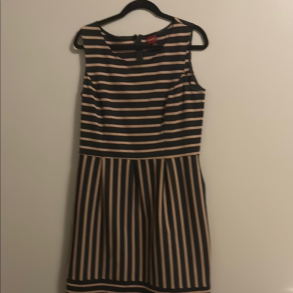 Merona Black and Tan Dress